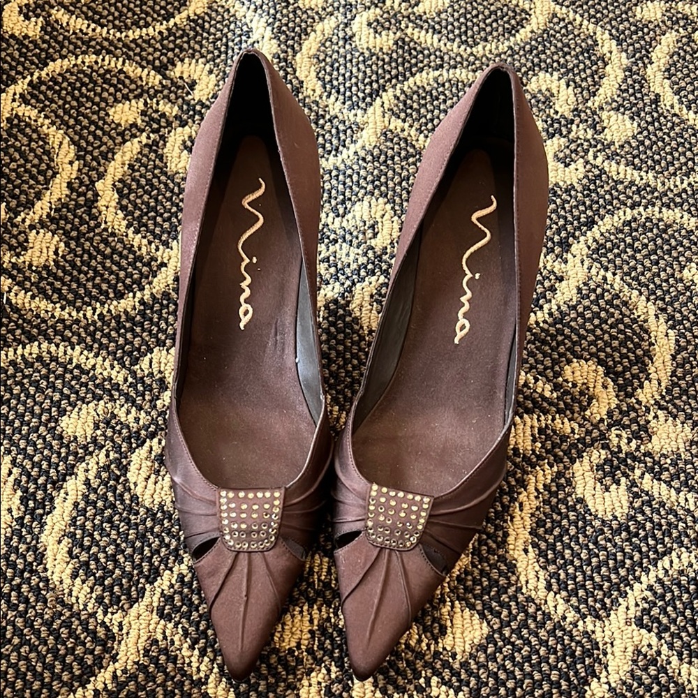 Nina Women's Brown Heels
